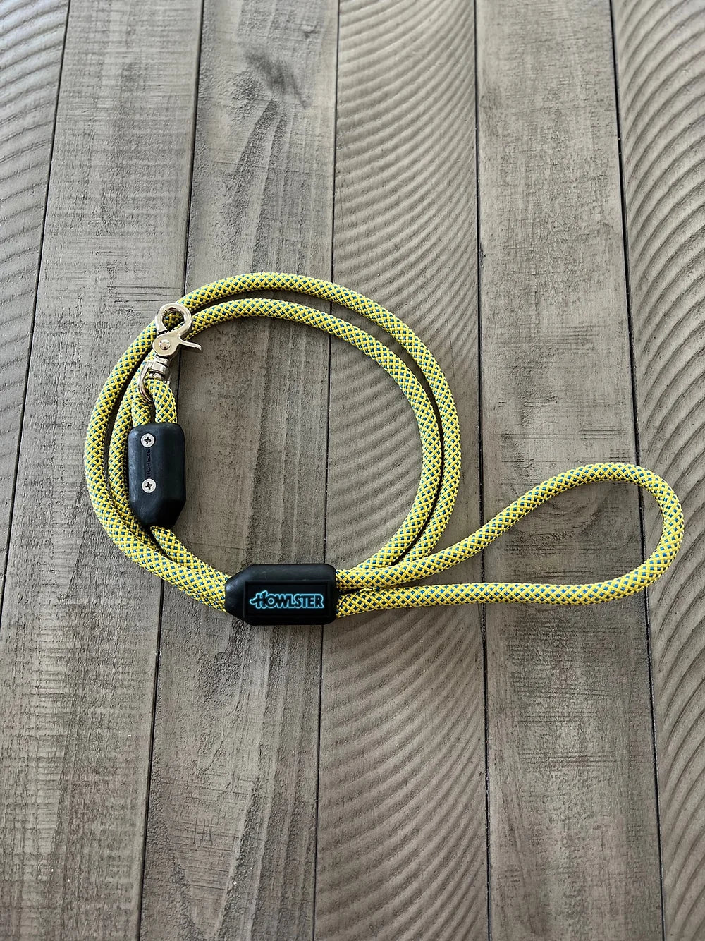 Clamped Climbing Rope Leash Yellow