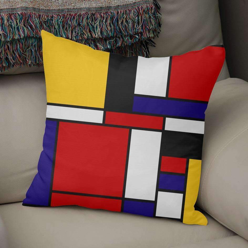 Mondrian De Stijl Art Movement Pillow