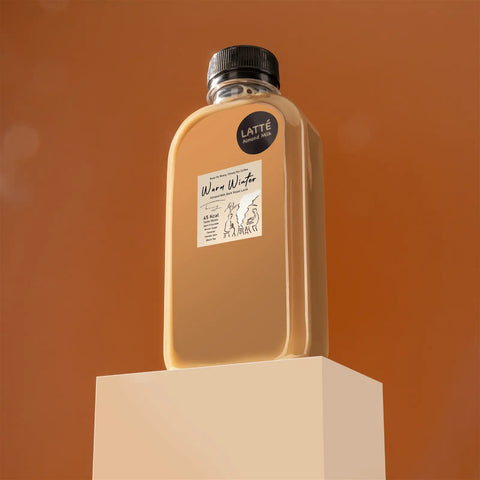 Photo of product on a stand with chocolate coloured background