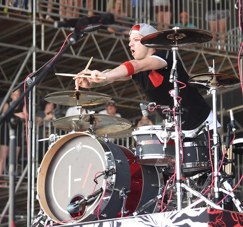 Josh Dun Twenty One Pilots Sjc Custom Drums - josh dun drum set roblox
