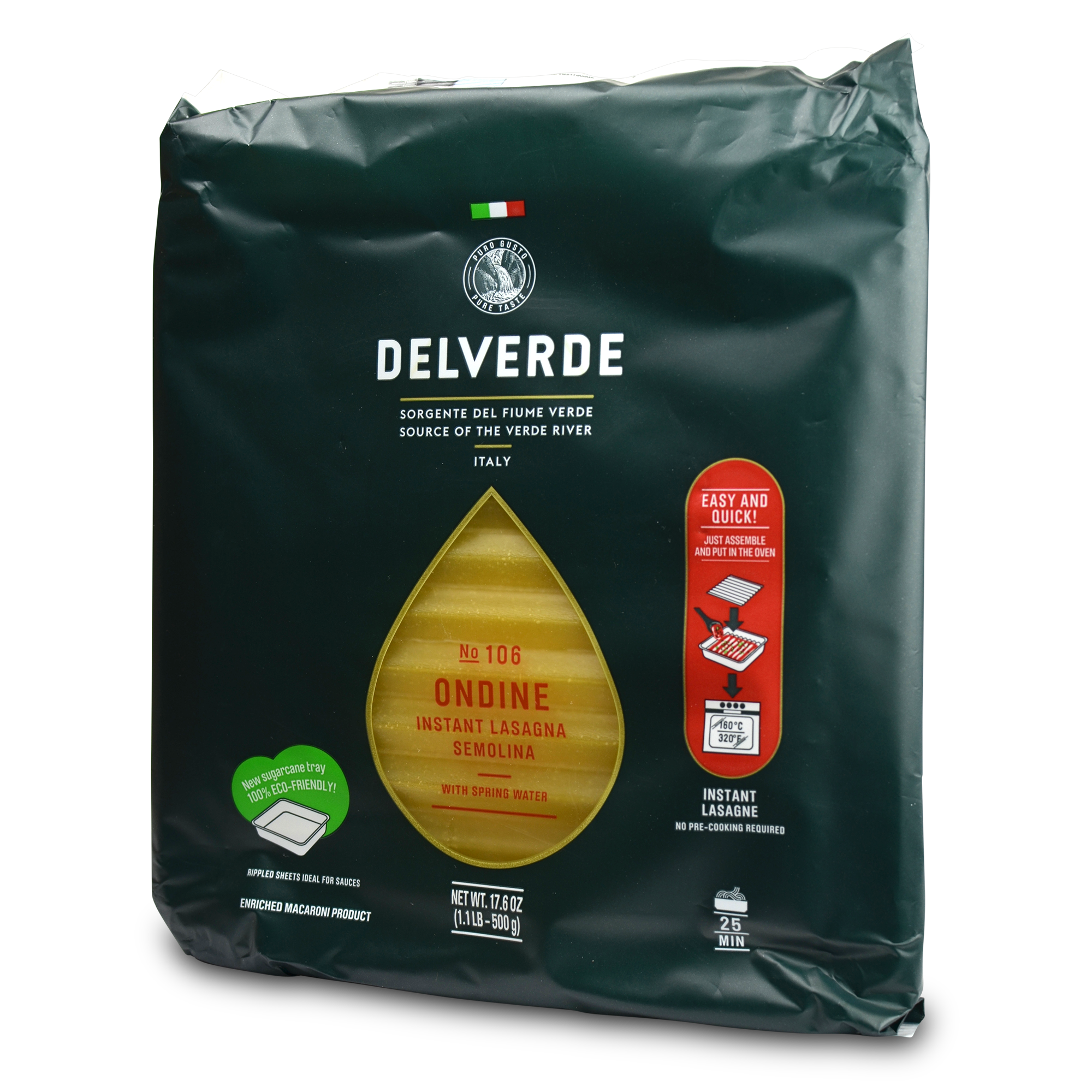 Delverde - Instant No Boil Lasagna Sheets,  oz. Packages - Frank and Sal