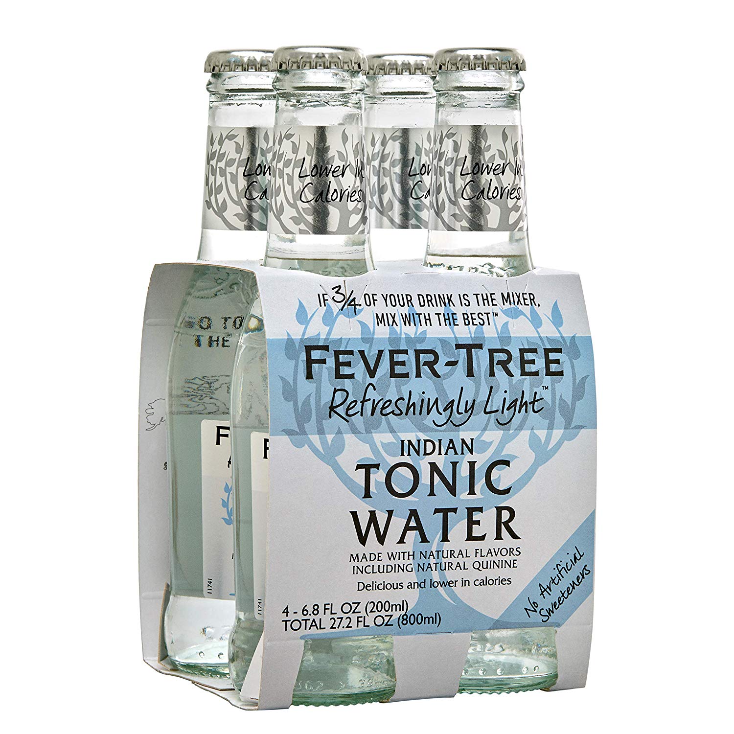 Premium Naturally Light Indian Tonic Water Pack of 8 - 6.8 - Frank and Sal
