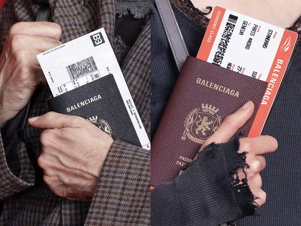 Travel The World With Balenciaga's Quirky Passport SLG