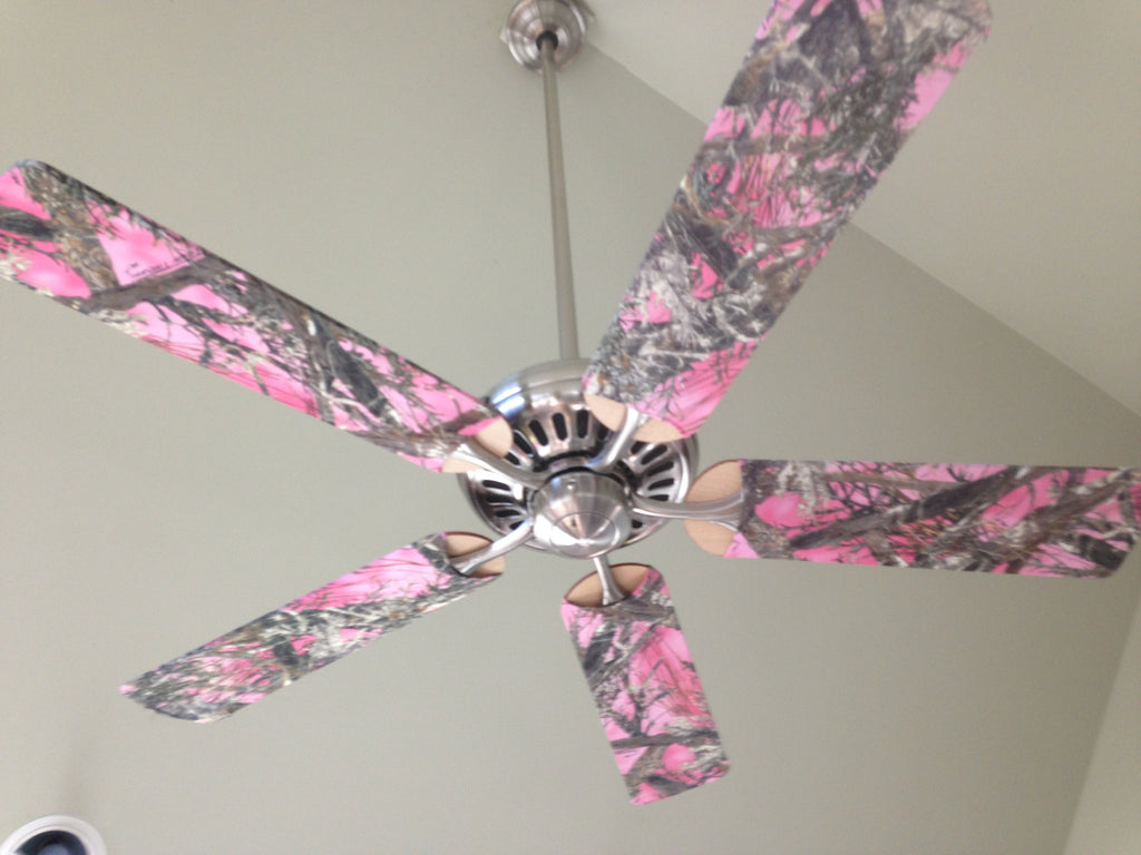 Fan Sox Mc2 Pink Camo Ceiling Fan Blade Covers Fan Blade Designs