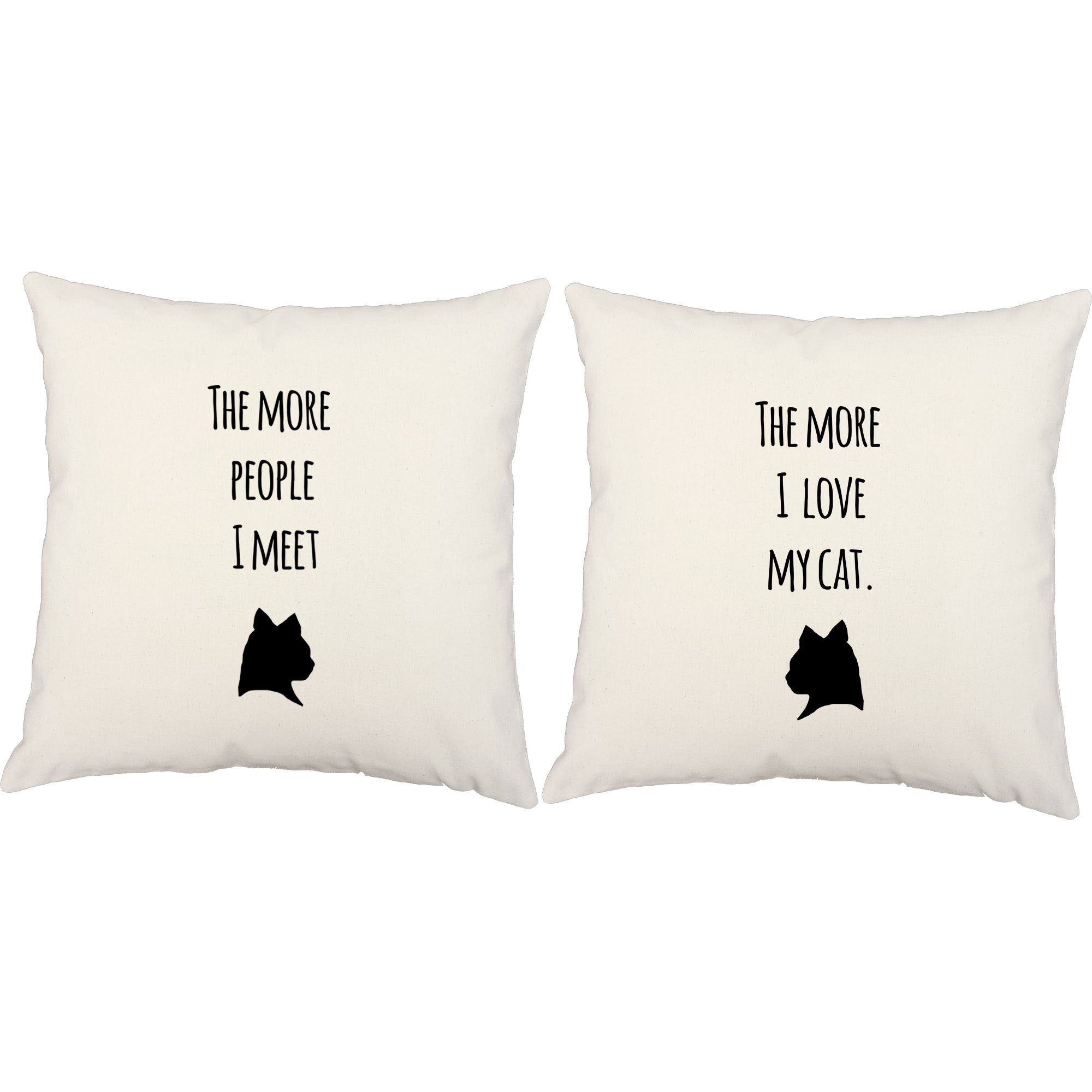 cat throw pillow