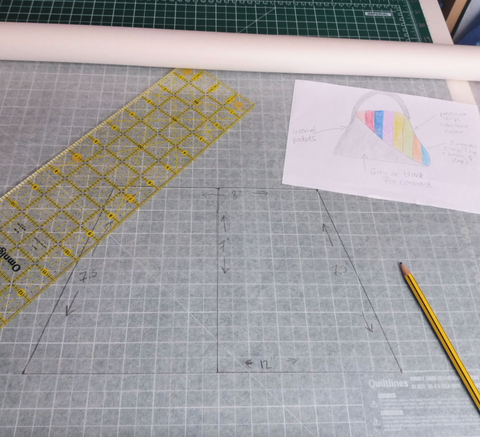 Sewing pattern drafting