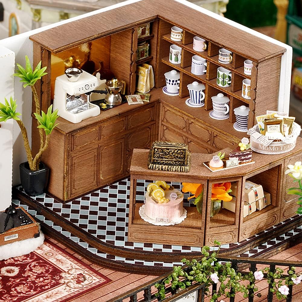 Forest Tea Shop DIY Dollhouse Kit