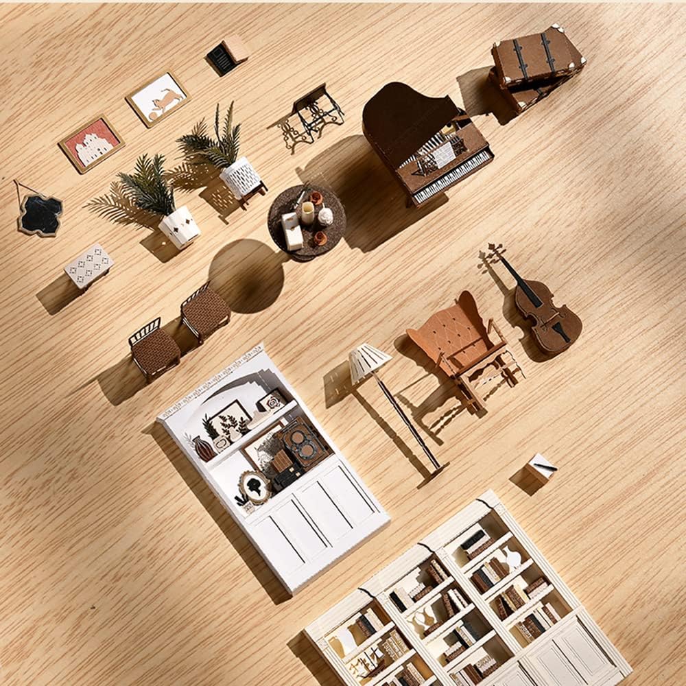 Paper Mini Life DIY Room Dollhouse Kit