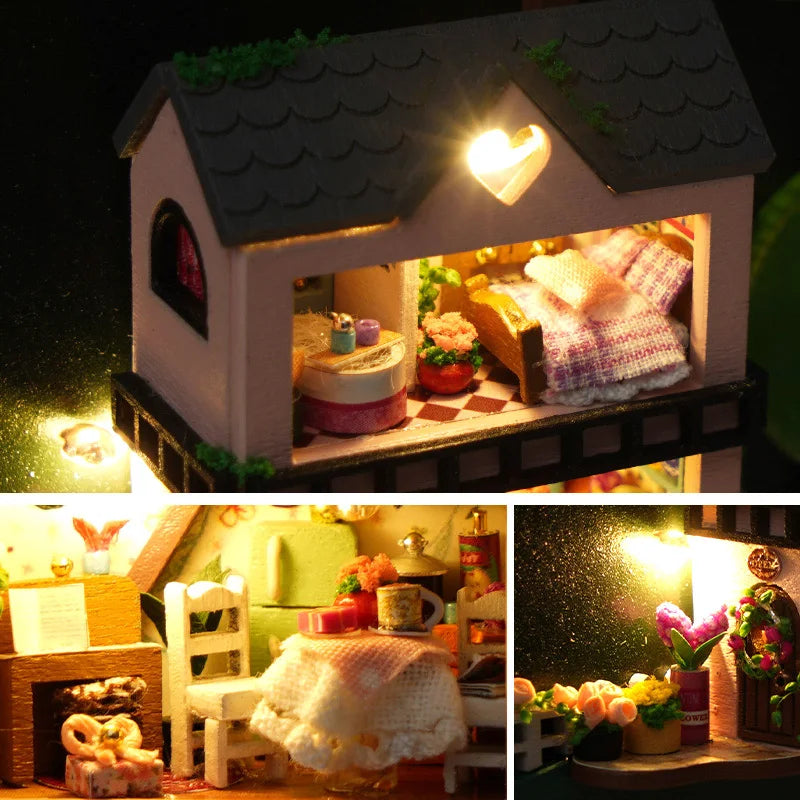 Magic Moment Night Lamp Style DIY Wooden Frame Kit