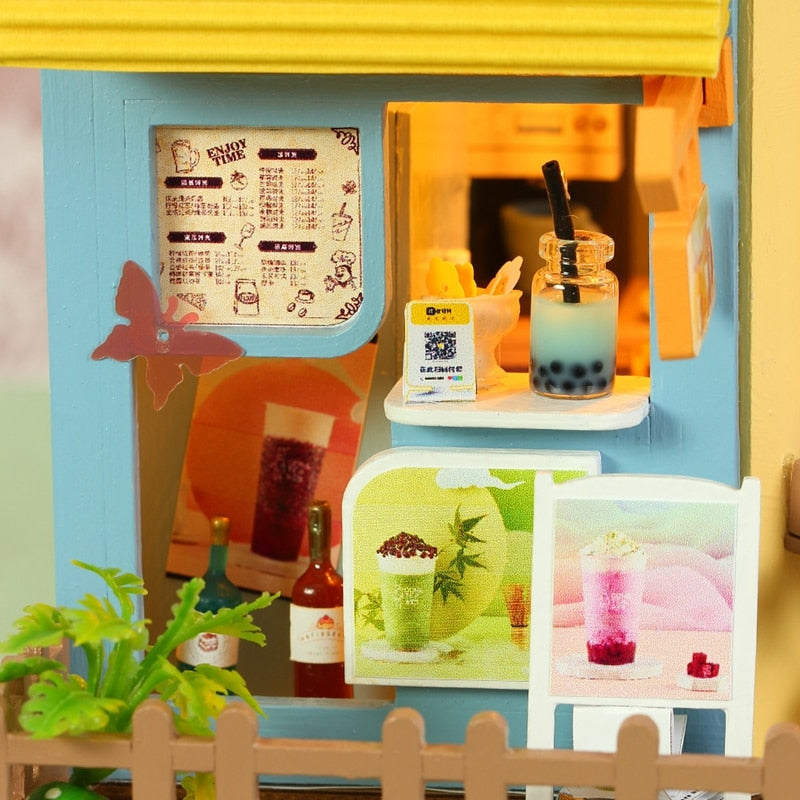 Lemon Tea Shop DIY Dollhouse Kit