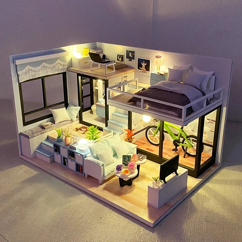 Modern Loft V1 DIY DollHouse Kit