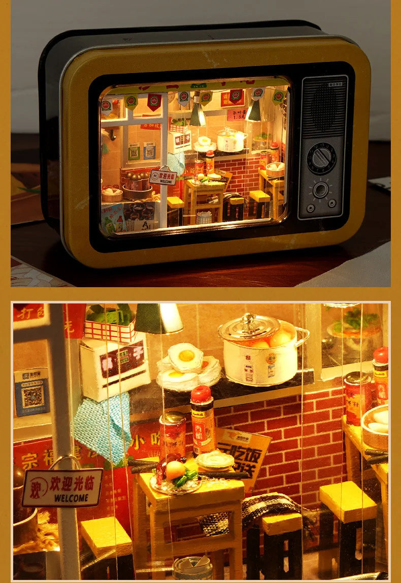 Radio Roombox Box Theatre DIY Dollhouse Kit