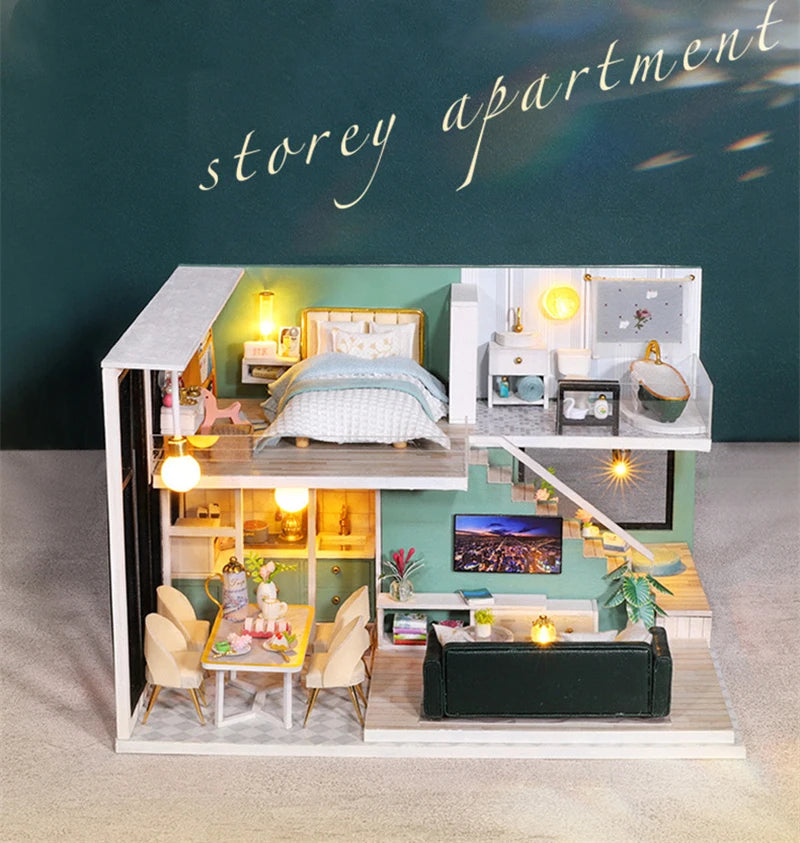Storey Apartment DIY Dollhouse Kit