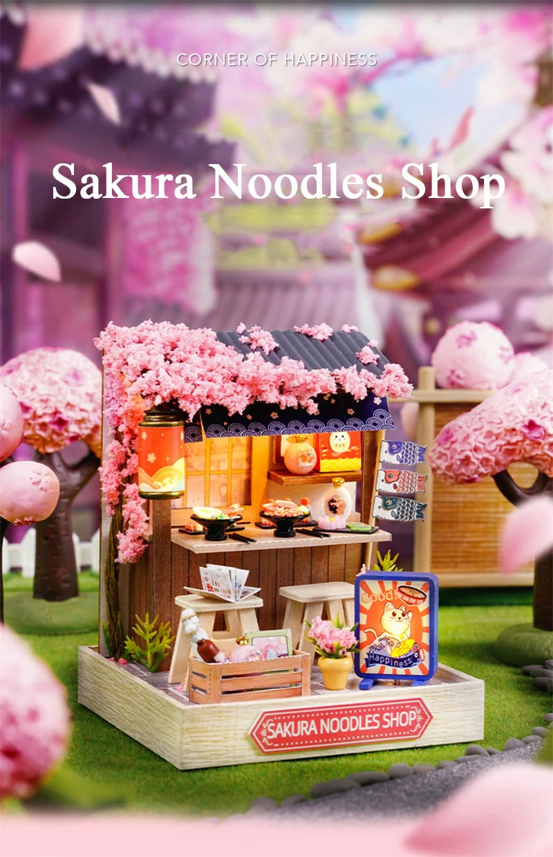 Sakura Noodles Shop DIY Dollhouse Kit
