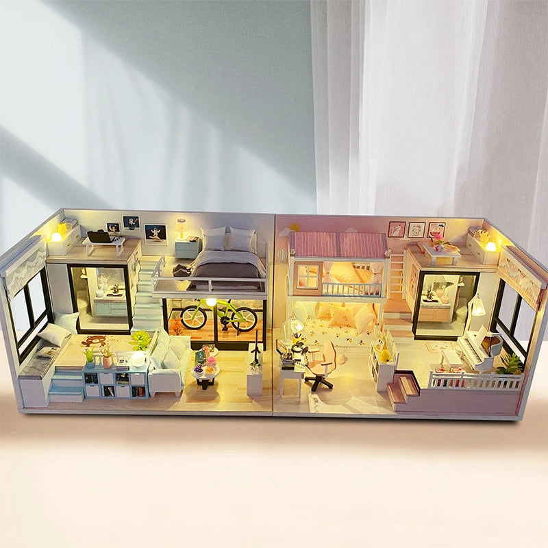 Modern Loft V2 DIY DollHouse Kit