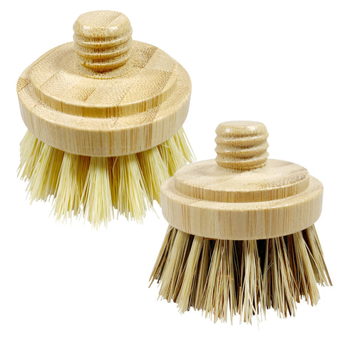 sisal dish brush head and coconut dish brush head replacements