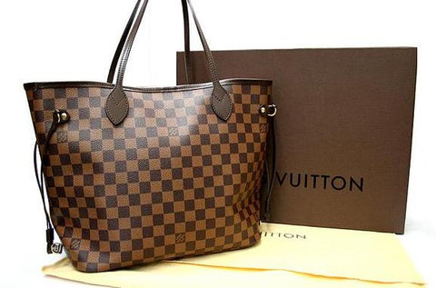 Louis Vuitton Damier Neverfull Mm Tote Bag N51105 Lv