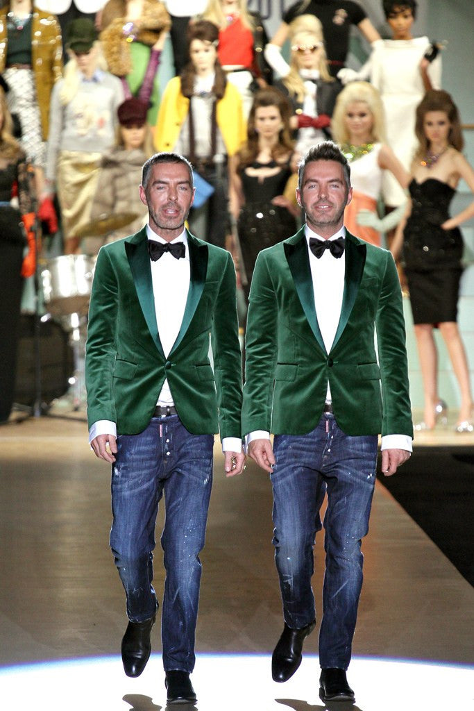 dsquared green velvet jacket