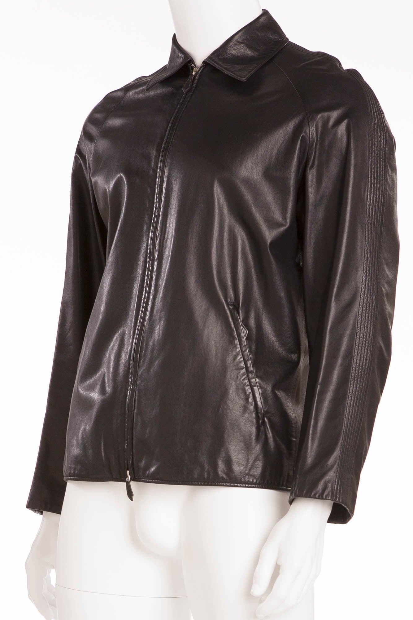 hermes men's leather jacket