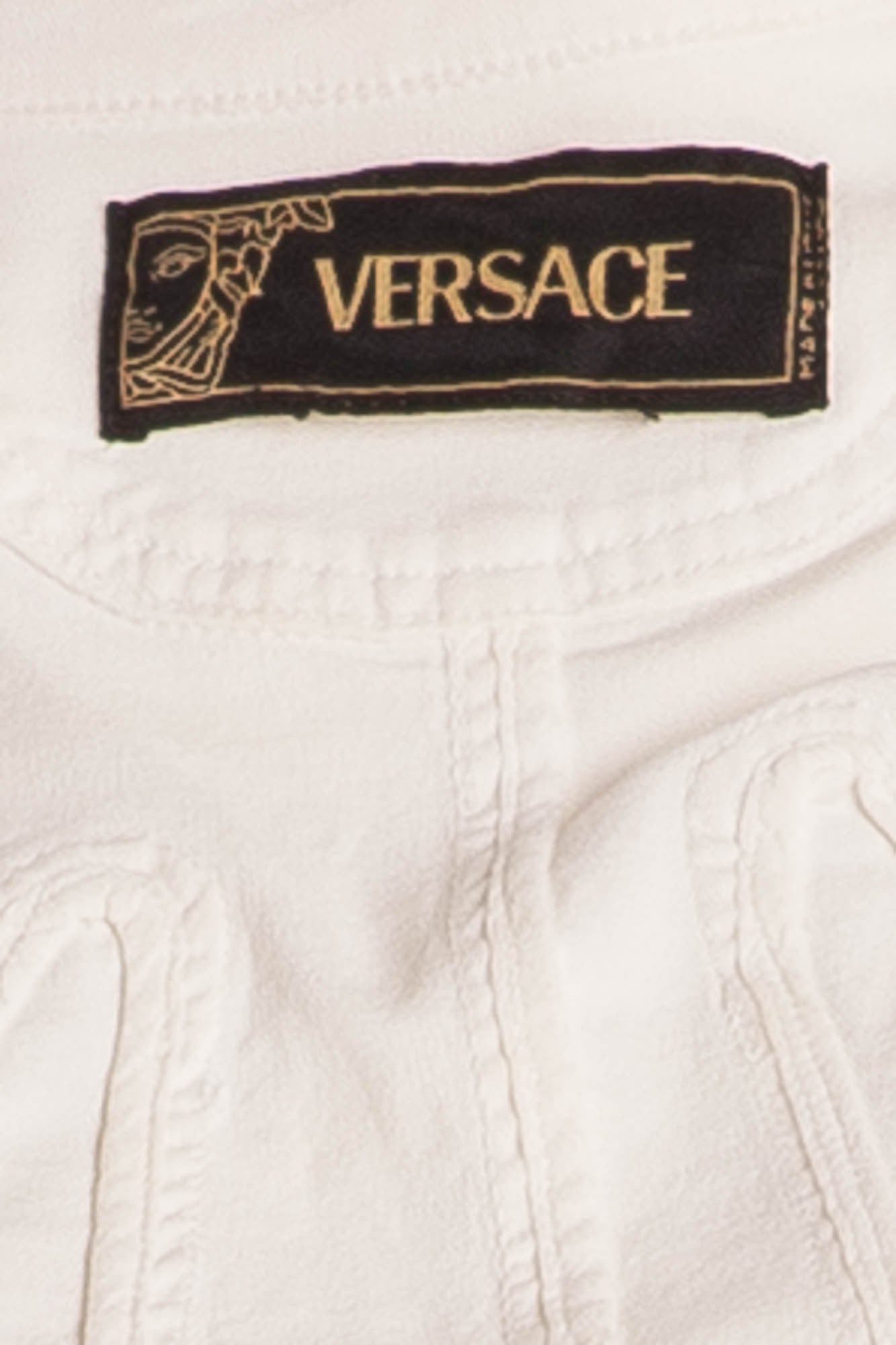 versace white pants