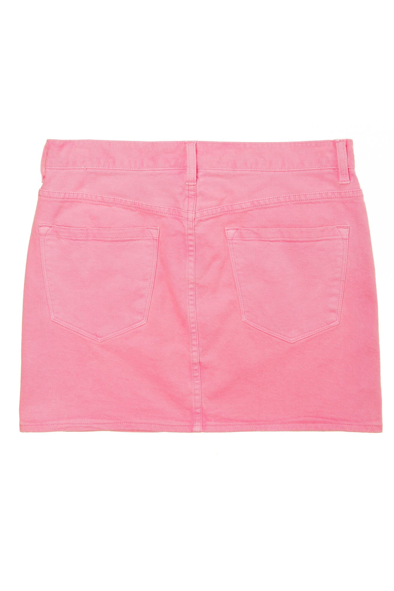 pink jean skirt