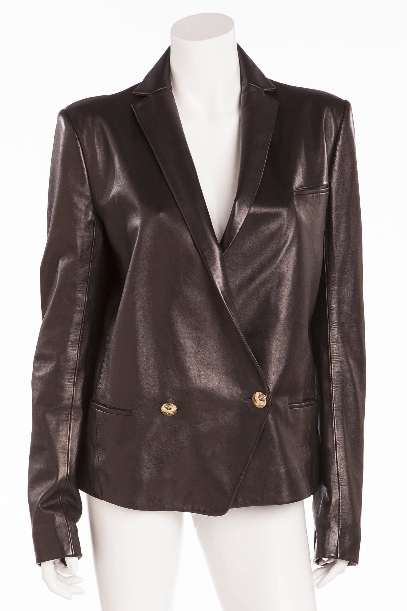 supreme leather blazer