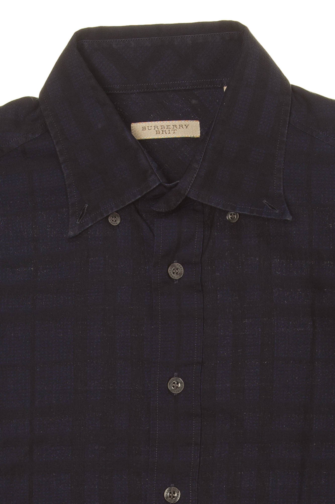 black button up burberry shirt