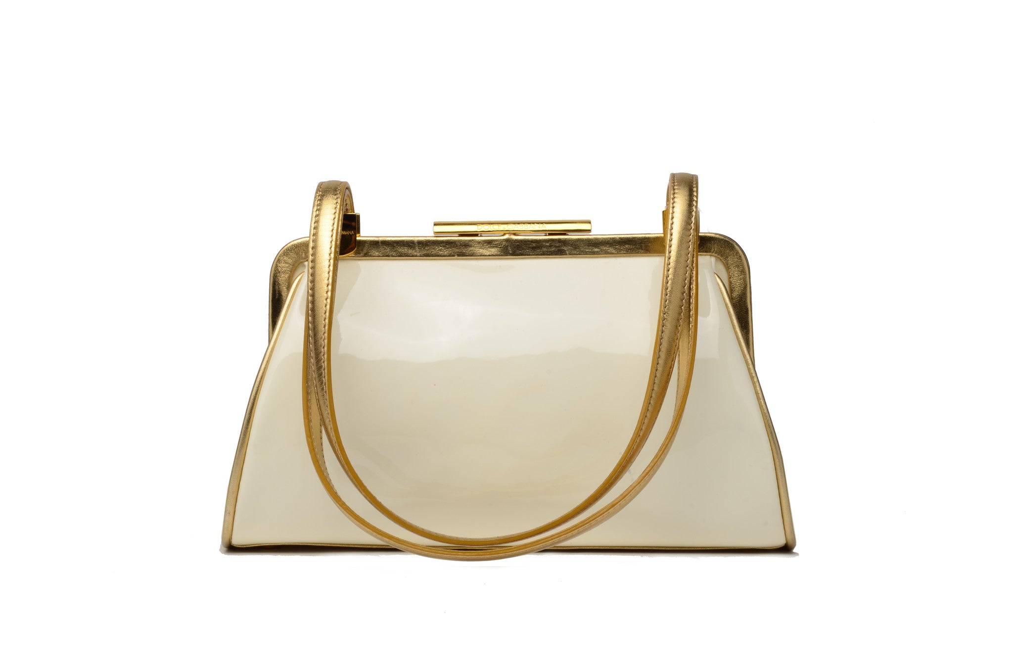 dolce and gabbana gold purse