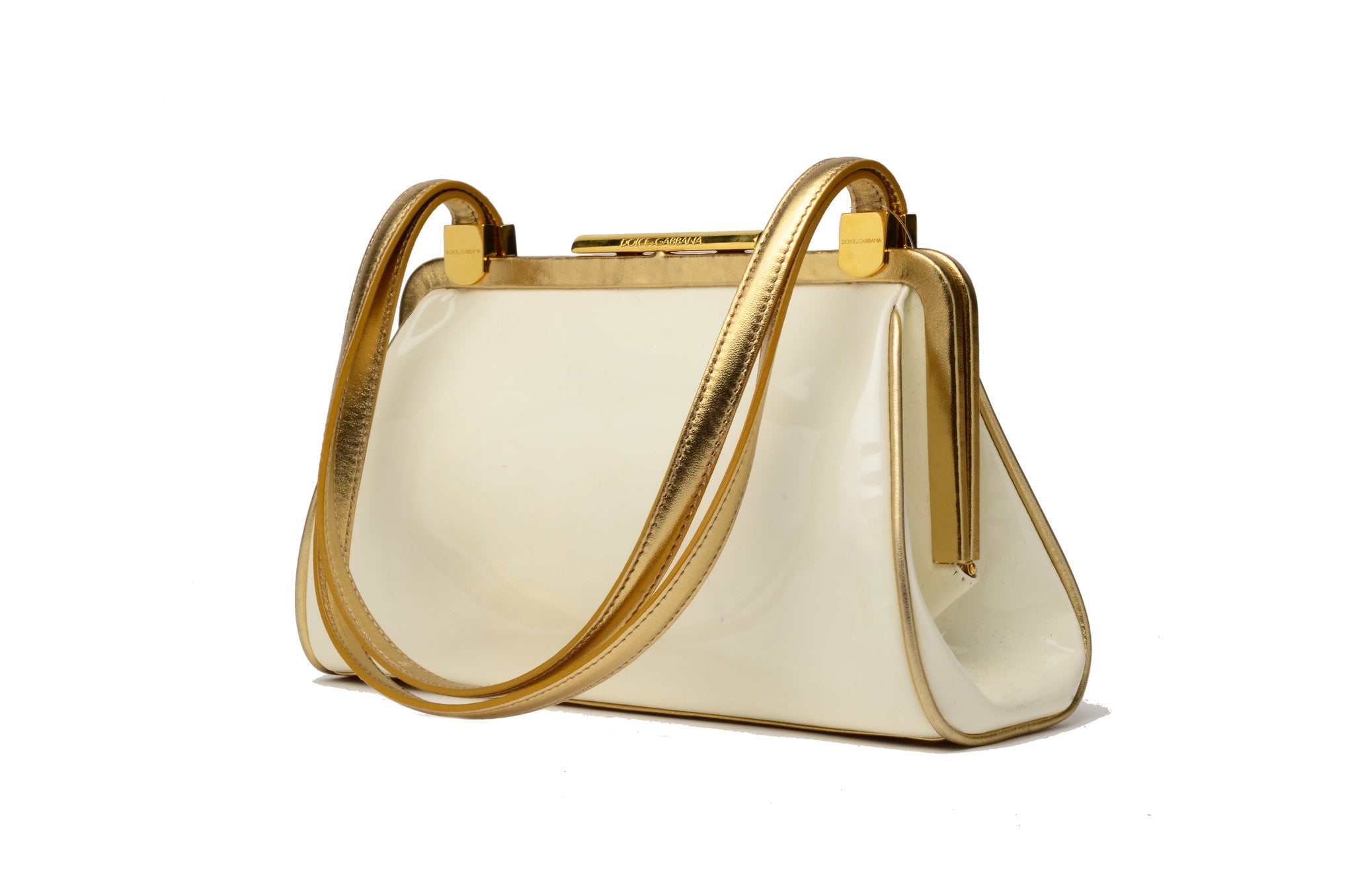 dolce and gabbana gold purse