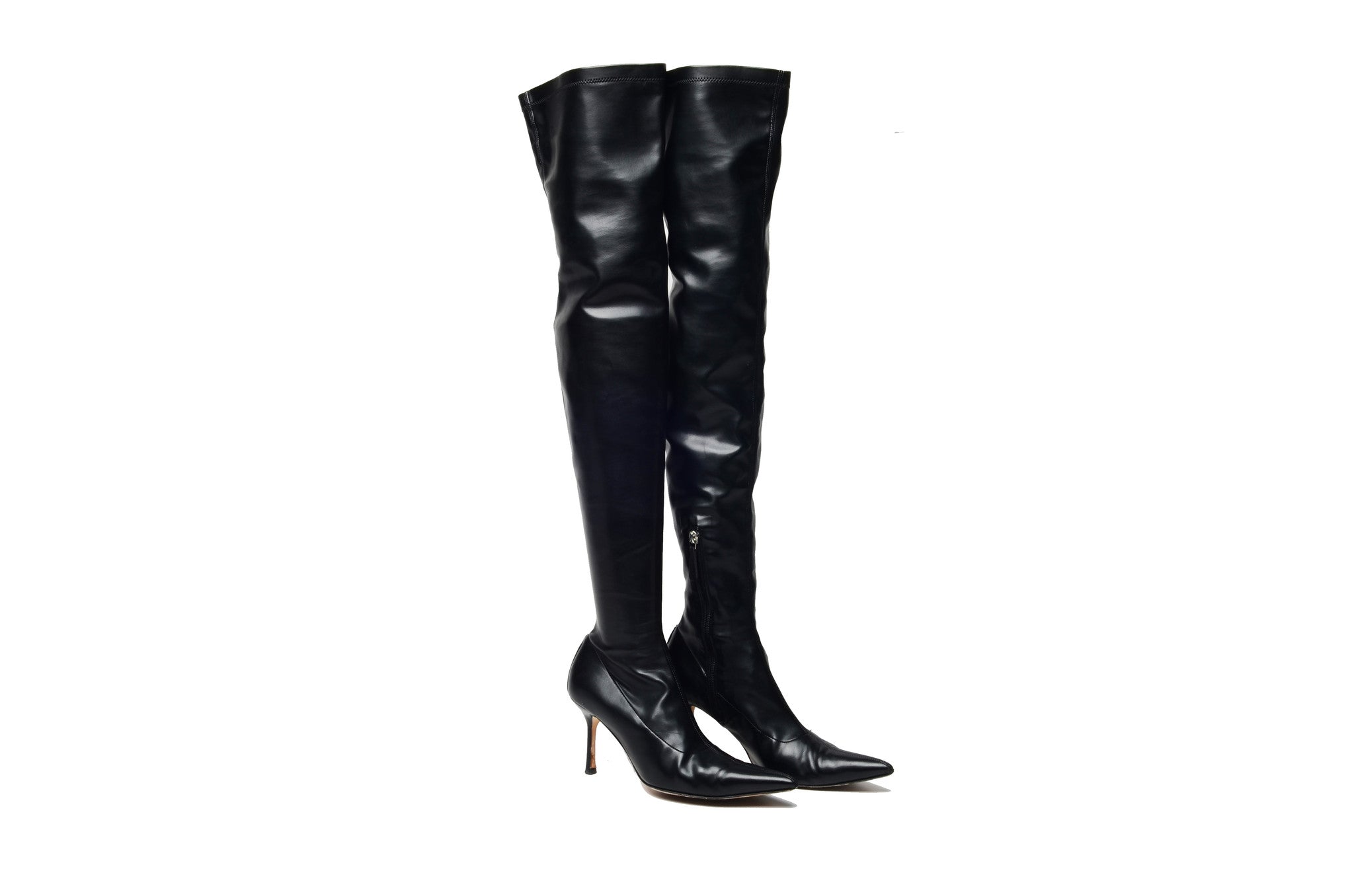 versace over the knee boots