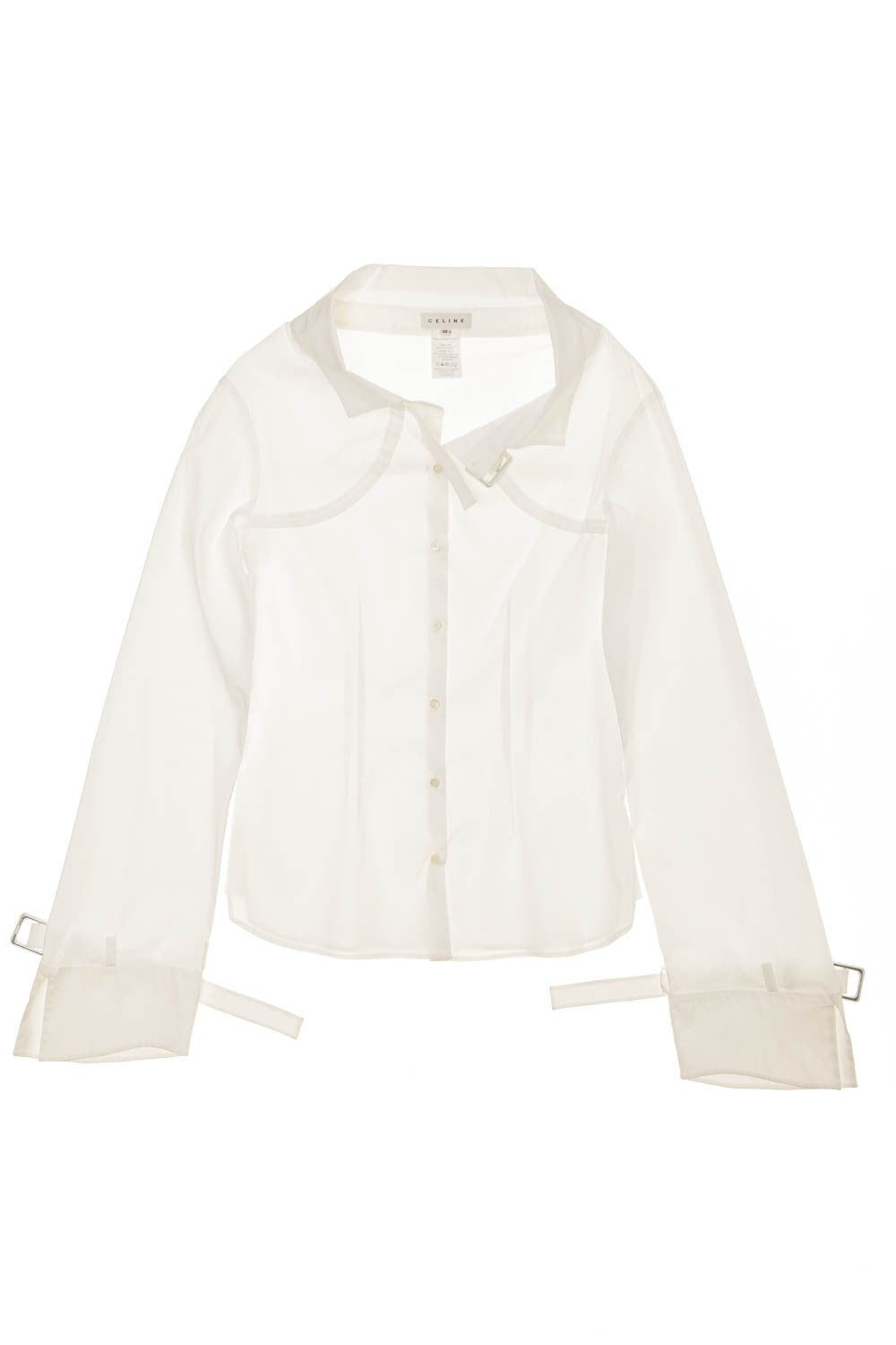 Celine - White Cotton Blouse - FR 38 