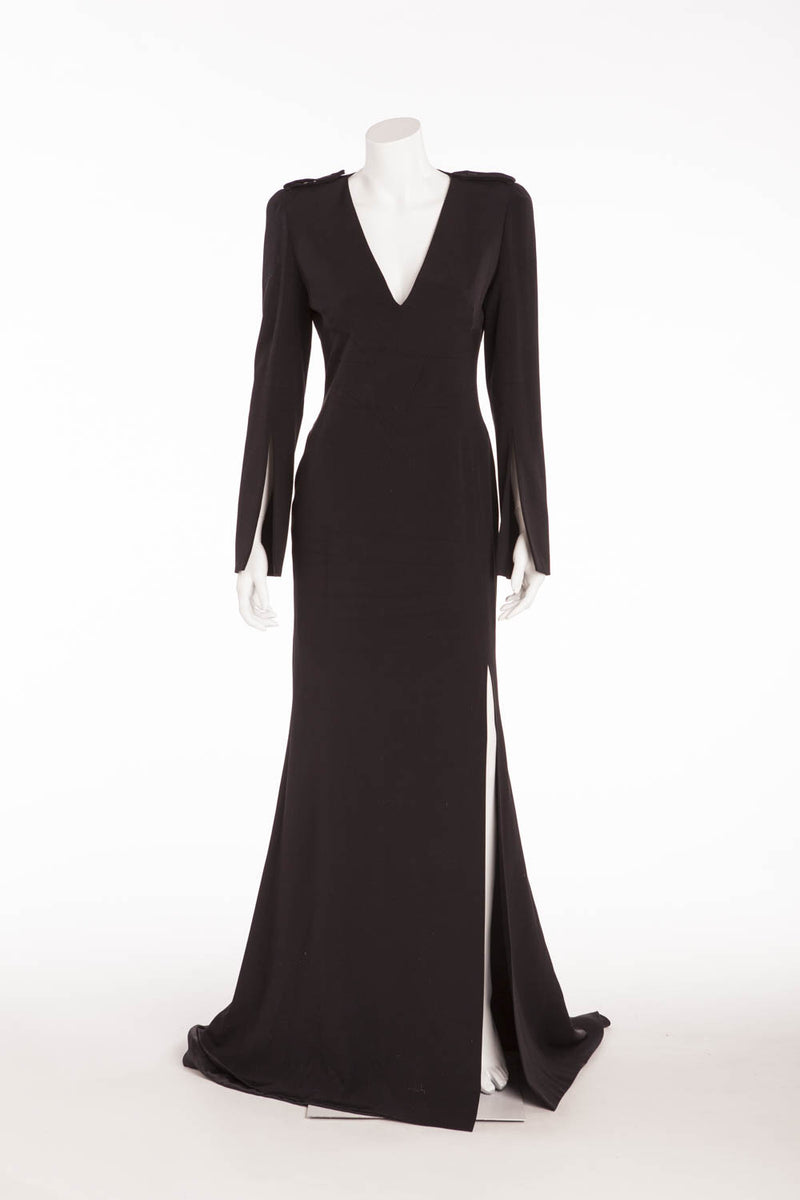 alexander mcqueen black gown