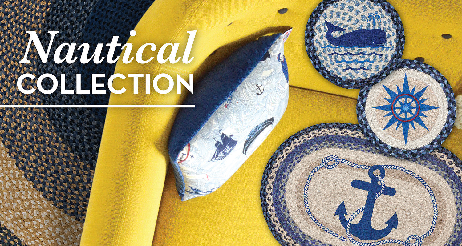 Nautical and Shoreline Collection, The Braided Rug Place