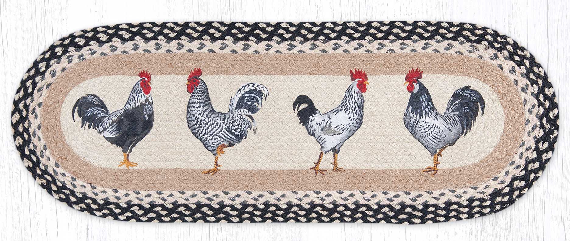 chicken rug runner