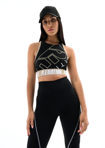 Left Field Sports Bra by P.E Nation Online, THE ICONIC