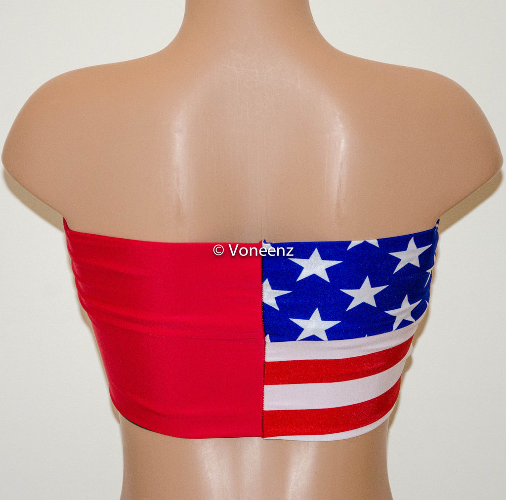 american flag bathing suit top