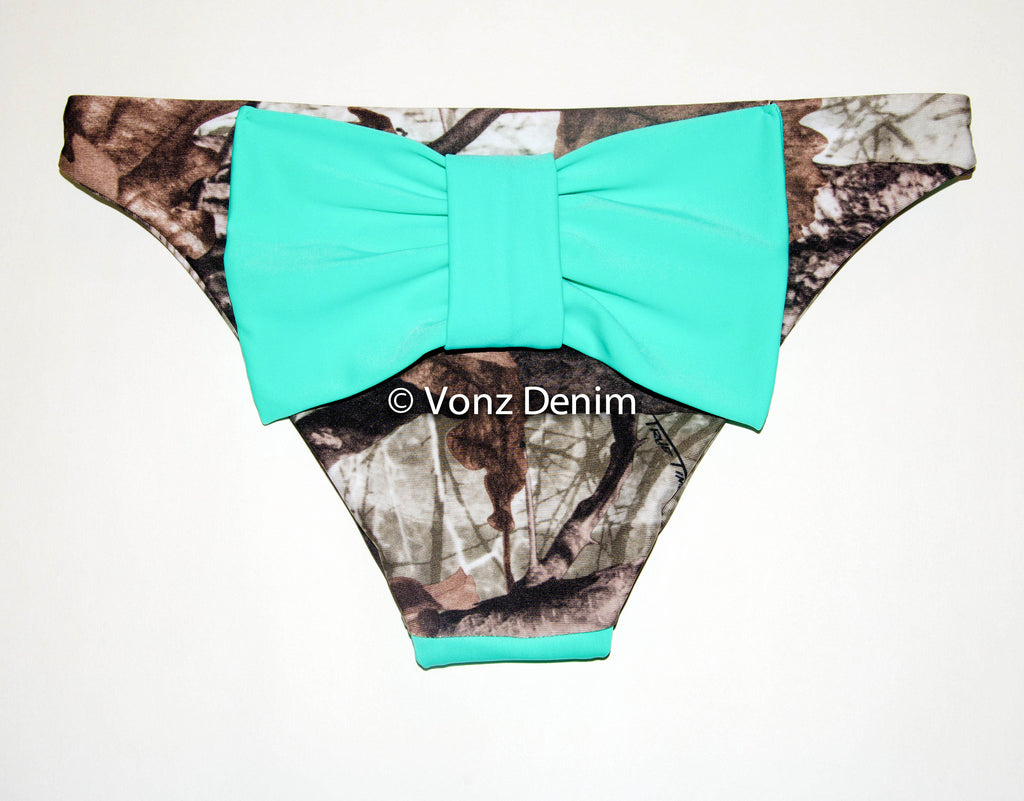 teal bathing suit bottoms