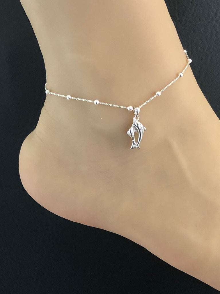 dolphin ankle bracelet