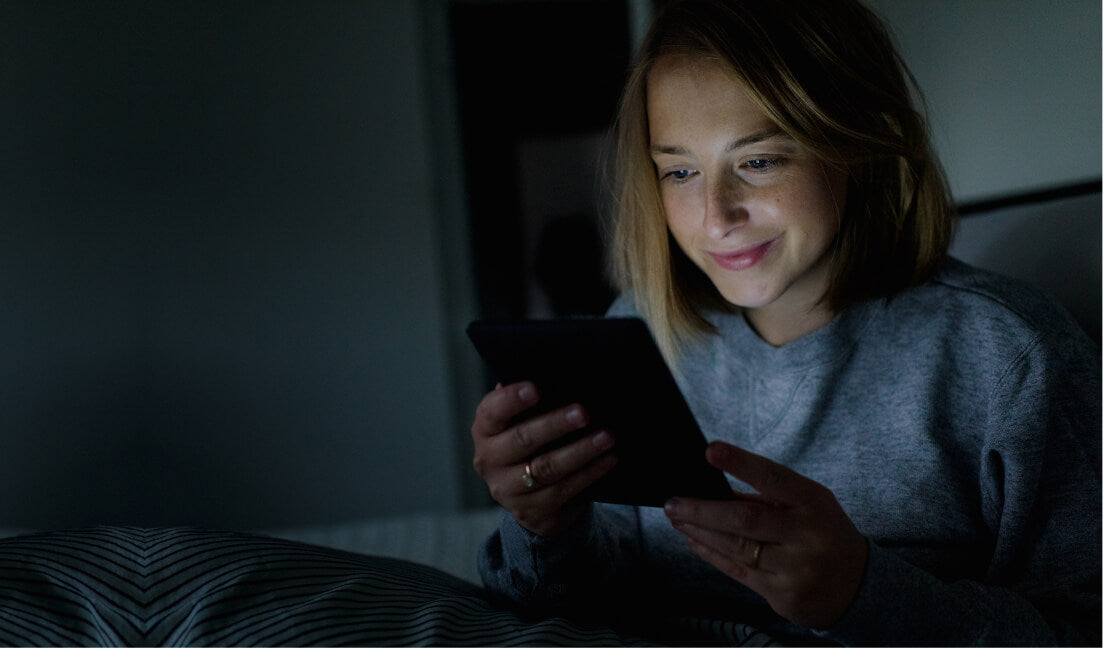 Profitez de la lecture le soir grâce à l’éclairage ComfortLight intégré et réglable