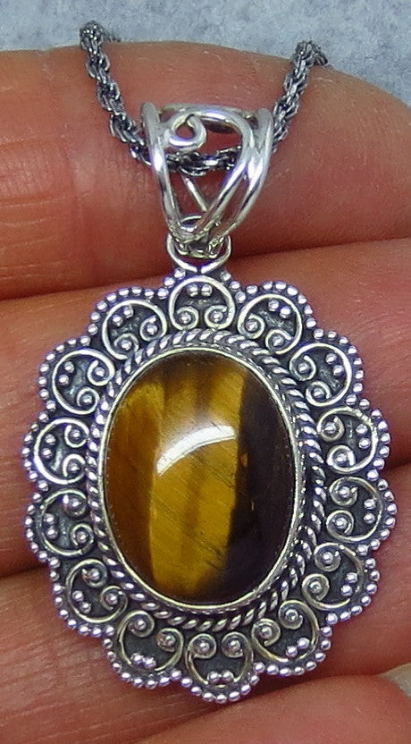 tiger eye pendant