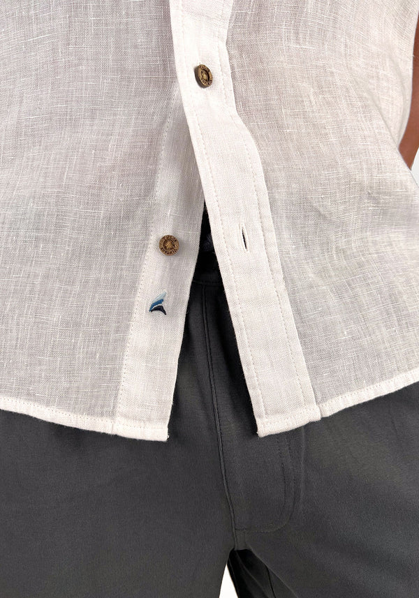 Linen-Cotton Cabana Shirt