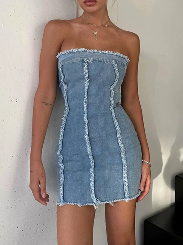 Bodycon Dress Summer Femme Slim High Wasit