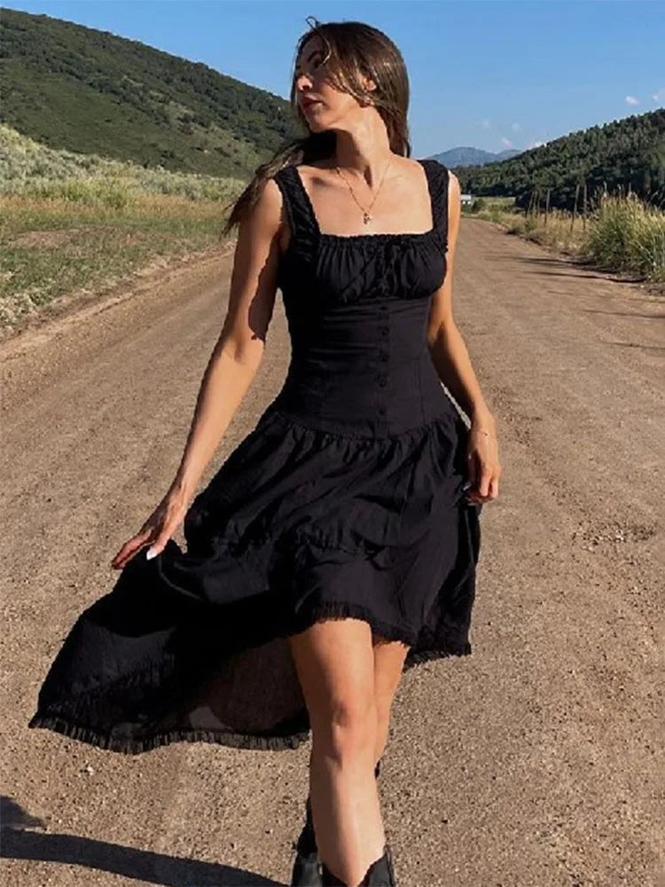 Lace Up Slim Maxi Dresses For Women High Waist Corset Dress Womens Whitewedding Holiday Elegant Fashion Folds Dress Woman - Image 6