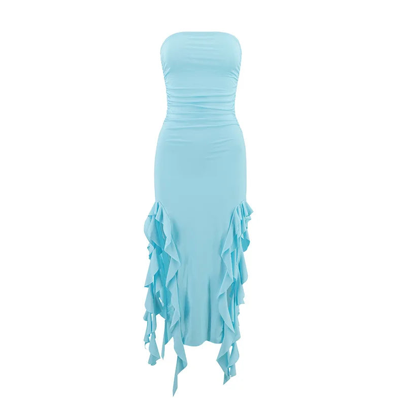 Long Dresses For Women Slit Sexy Bodycon Sleeveless Jellyfish - Image 2