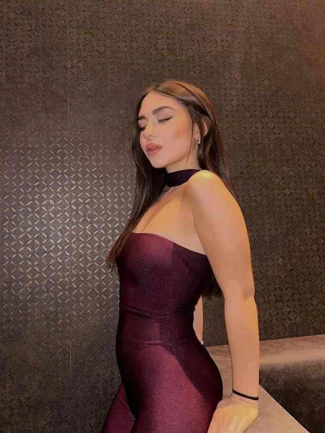 Sexy Sleeveless Collar Elastic Tight Fitting Jumpsuit Women Slim Pencil Pants Female Jumpsuit Dance Party Clubwear 2024 - Image 2