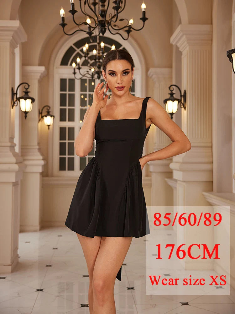 Summer Backless White Party Dresses Waist Big Bow A Line Dress Backless Casual Dresses Women Birthday Dress 2023 - Image 9