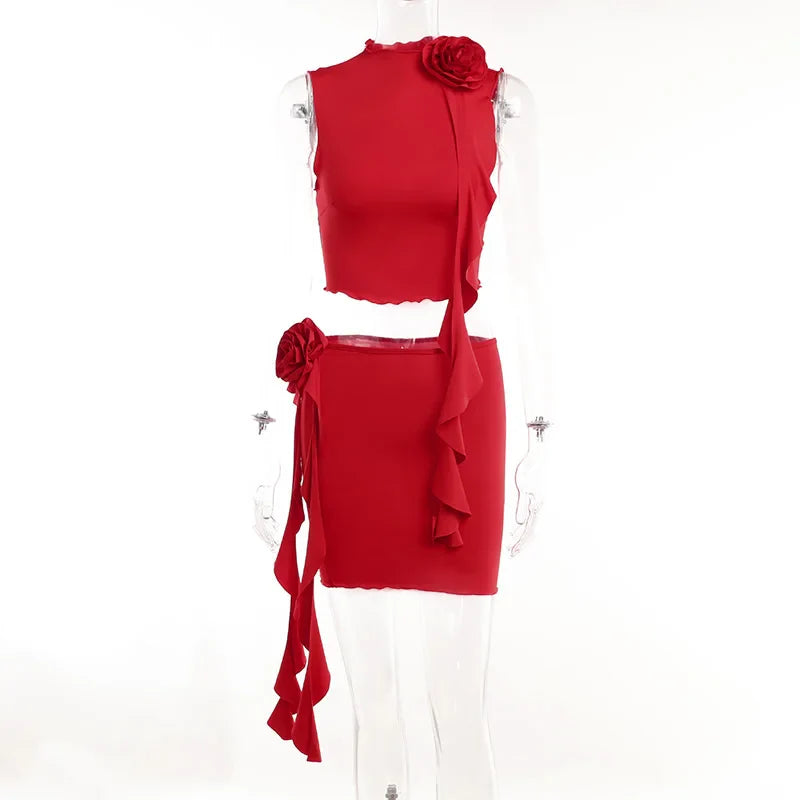 The summer packhip skirt outfit Pure color cultivate one's morality leisure Fashion women's clothing XY23031PF - Image 6
