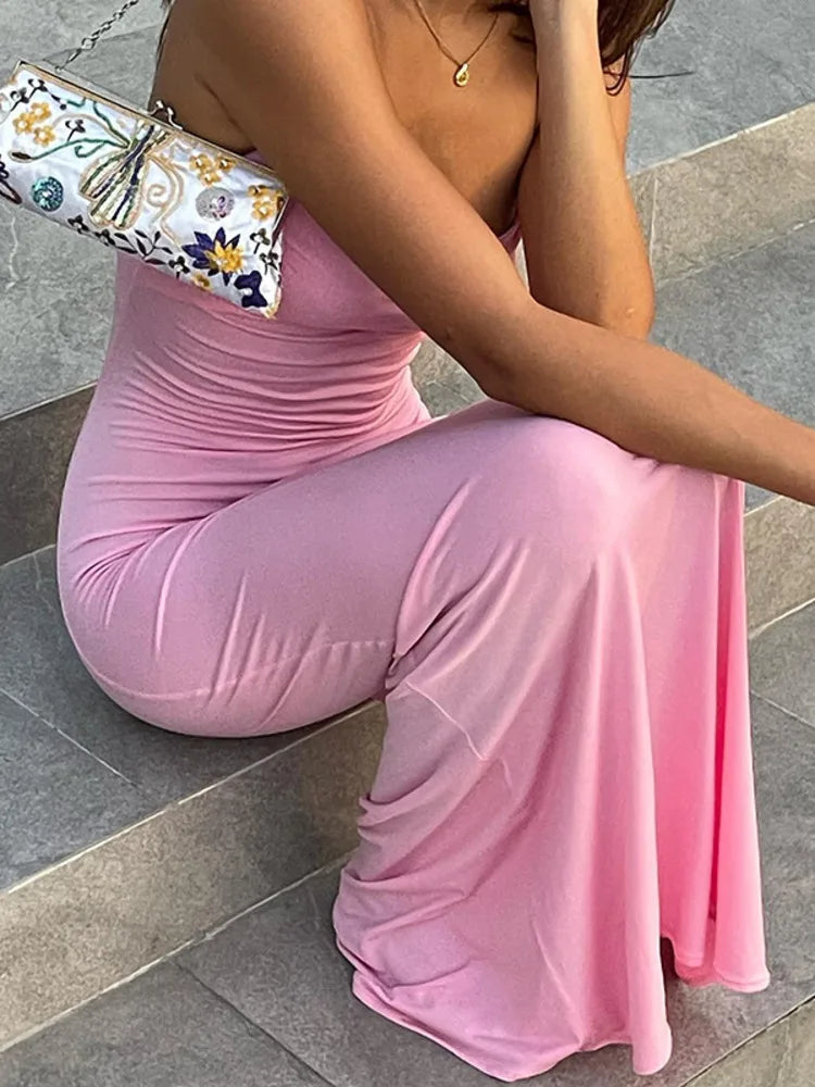 Spaghetti Strap Backless Maxi Dress For Women Sundress Summer Sleeveless Bodycon Beach Party Long Dress Vestido - Image 7
