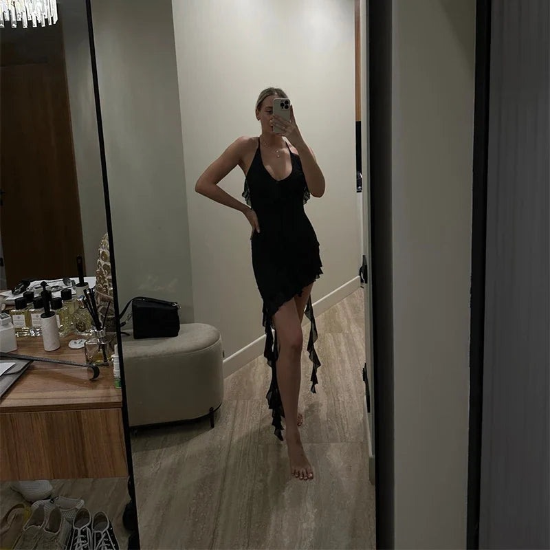 Sleeveless Mini Dress Summer Outfits for Women Hot Sexy Backless Party - Image 4