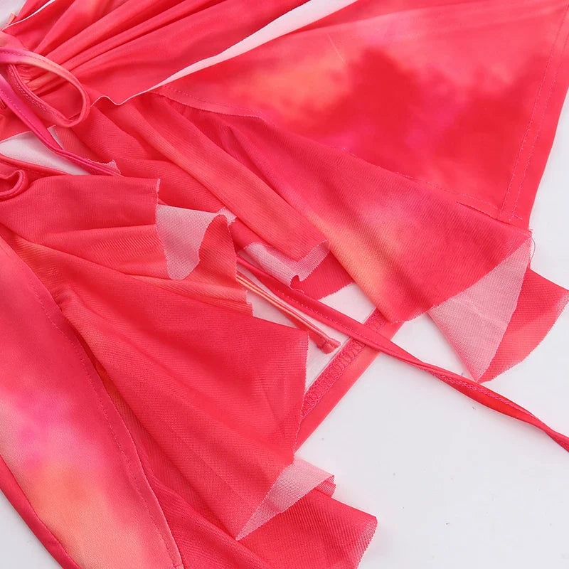 Printed 2 Pieces Set Prom Dress Sleeveless Top Bra And Short Mini Skirt Sexy Summer Evening Party Gown JY23403MH - Image 6